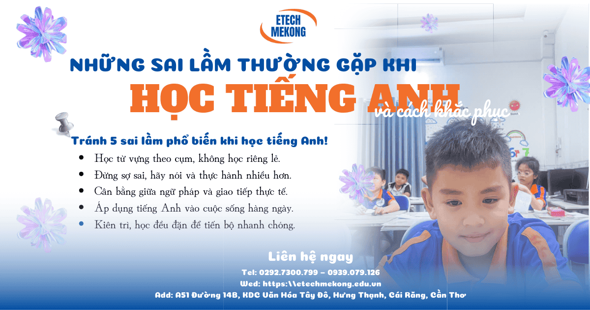 : Trẻ em học tiếng Anh tại ETECH MEKONG, 