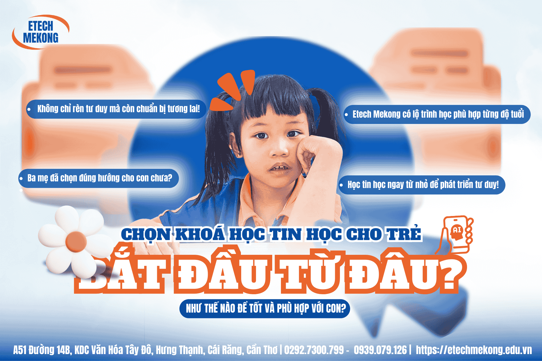 Trẻ em học tại ETECH MEKONG,Khóa học tin học cho trẻ