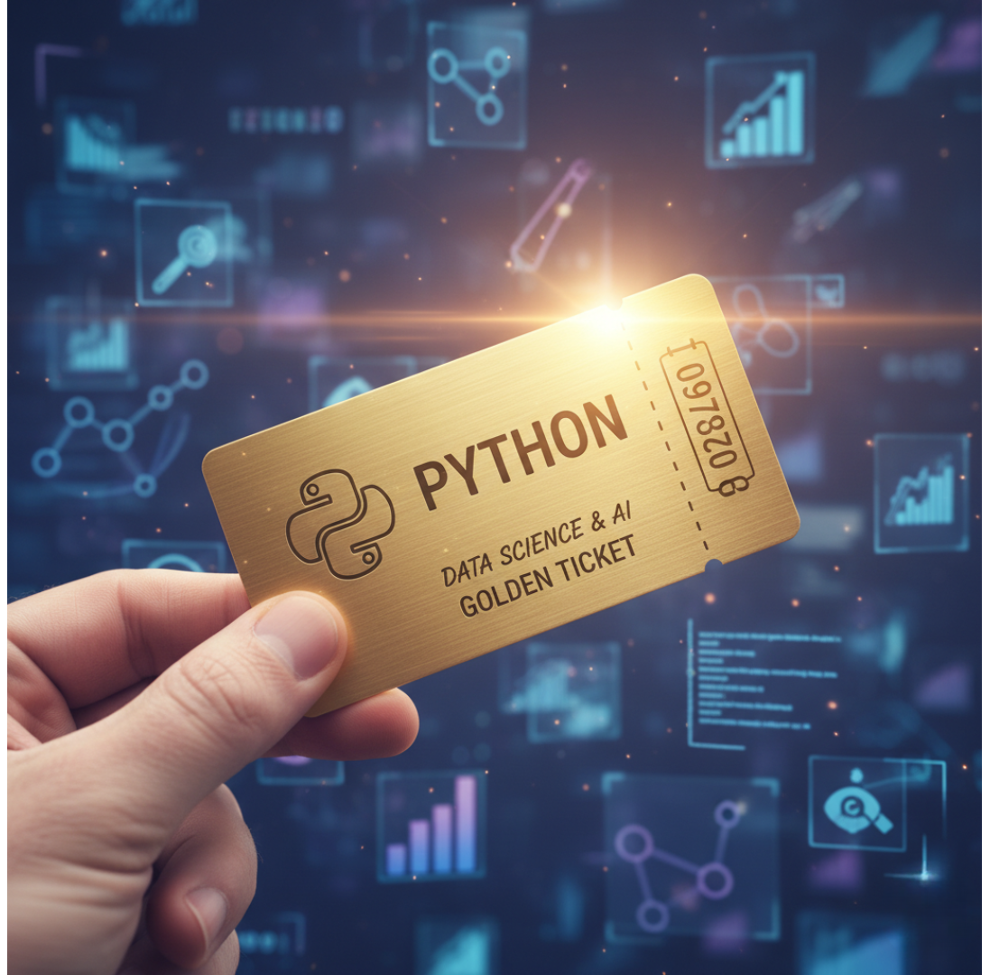 Tấm vé vàng Lập trình Python mở ra cơ hội vào Data Science và AI.