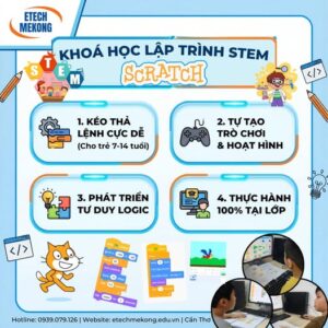 Khóa học tiếng Anh cho trẻ em Cần Thơ tại ETECH MEKONG phát triển tư duy sáng tạo